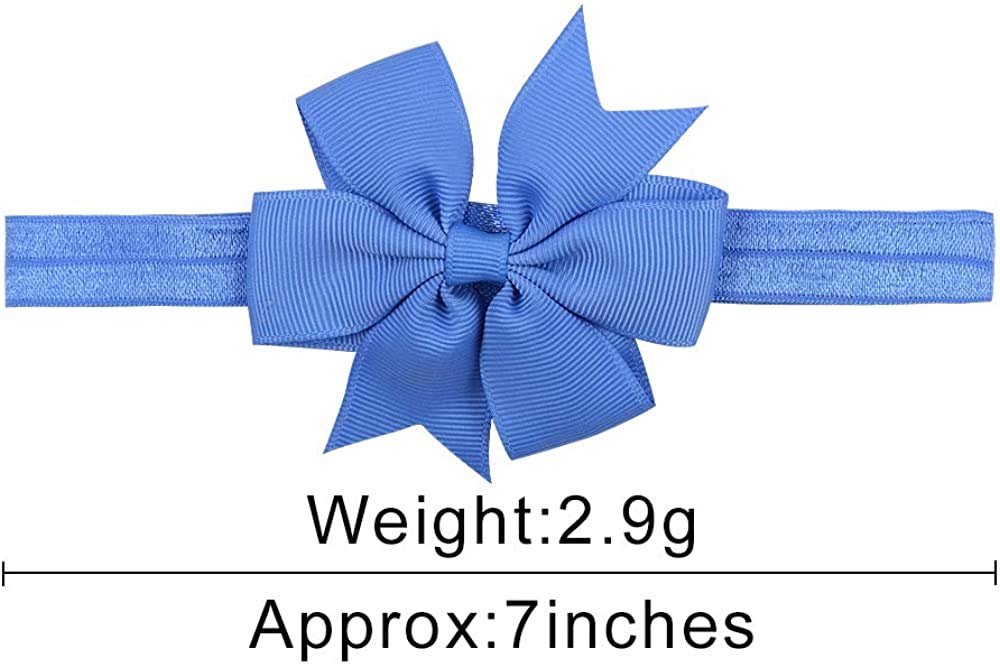 SANNIDHI Hair Bands for Baby Girls featuring Elastic Bowknot Design and 10 Multicolor Pieces