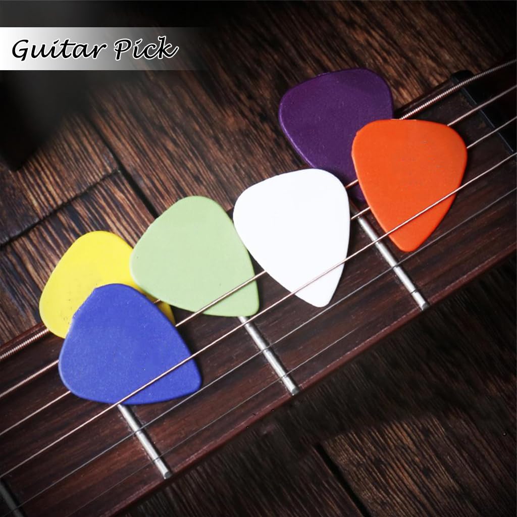 ZIBUYU® 24 Pcs Guitar Picks for Acoustic Guitar Including 6 Thickness 0.58/0.71/0.81/0.96/1.20/1.50 mm X 3