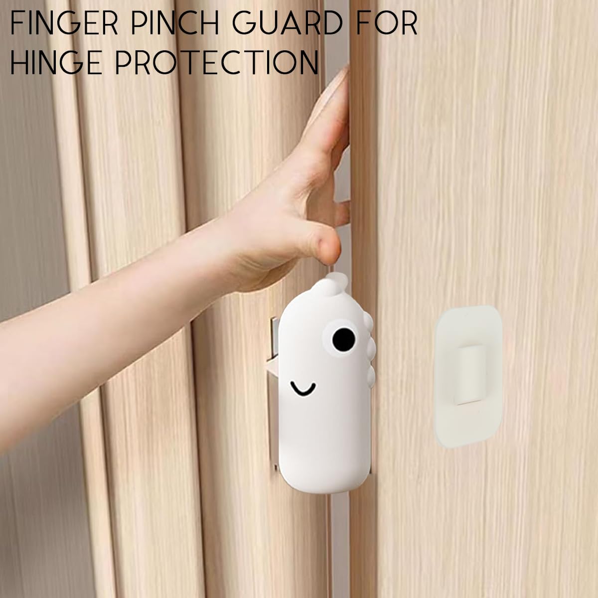 SNOWIE SOFT Silicone Lever Handle Knob Cover for Childproof Doors Set of 6PCS | Finger Pinch Guard and Cushion Stopper