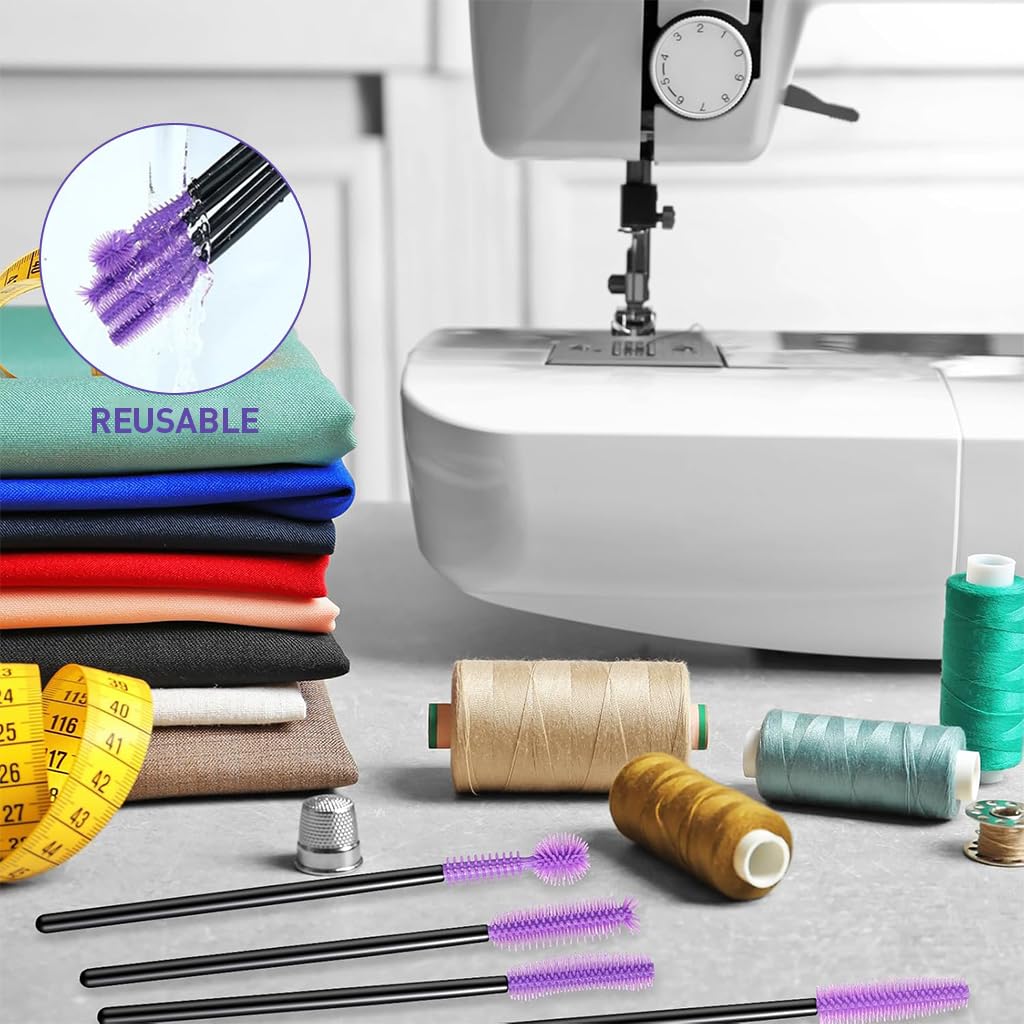 ELEPHANTBOAT Nook and Cranny Cleaning Brushes 20 Pcs for Sewing Machines with 4 Bristle Shapes