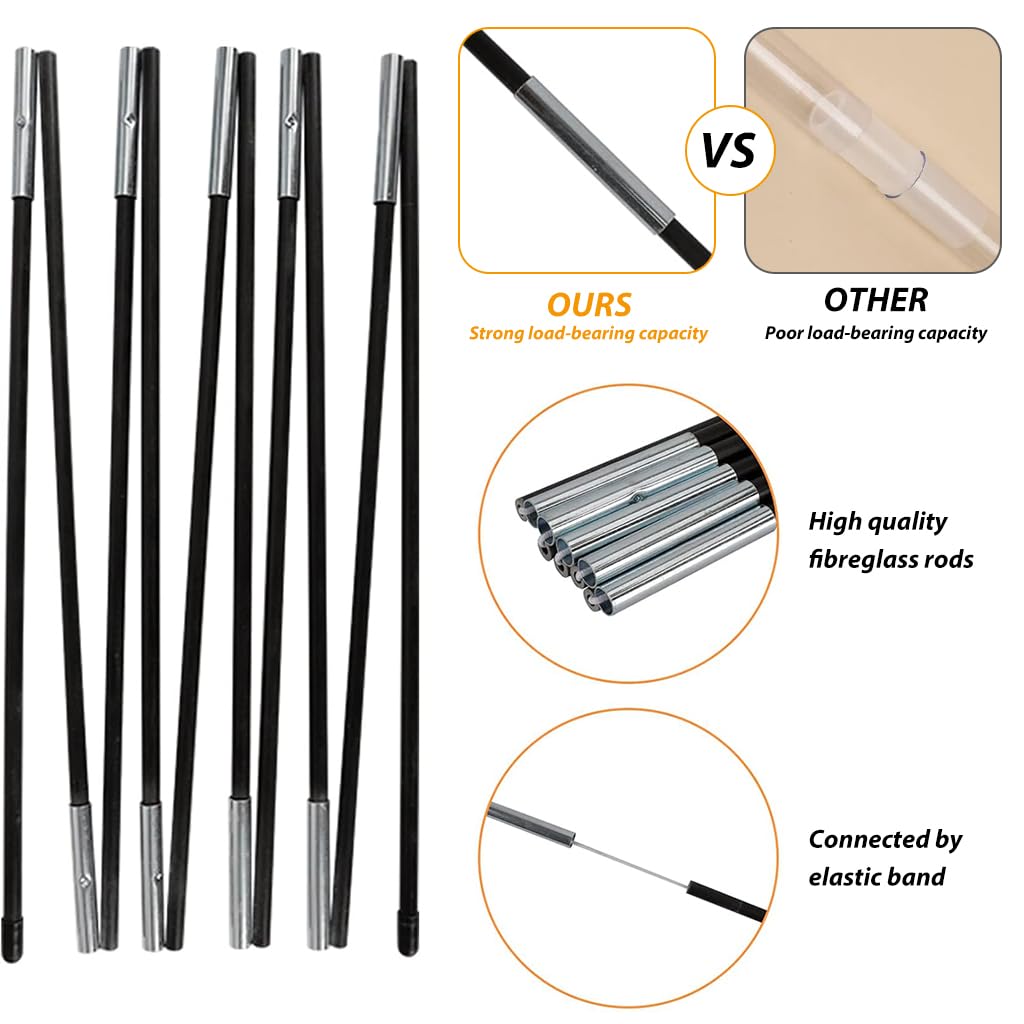 HASTHIP Balloon Arch Stand Kit for Wedding and Party Decorations | DIY Fiber Rod Table Set