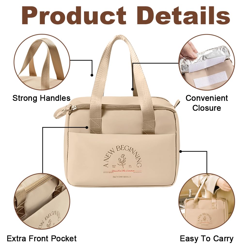 Supvox Reusable Lunch Box for Men and Women | Compact Lunch Bag for Daily Meals