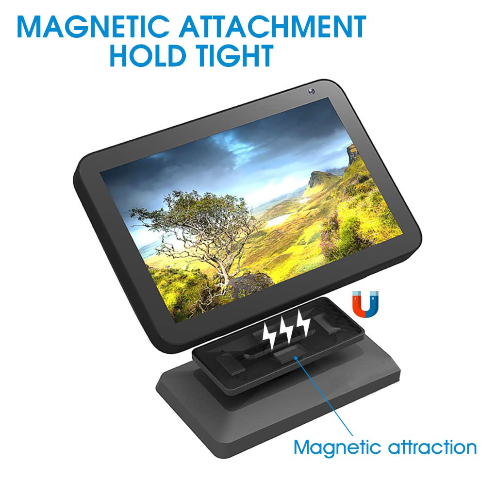 Zeitel Adjustable Magnetic Tilt Stand for Echo Show 8 1st and 2nd Gen | Desktop Holder