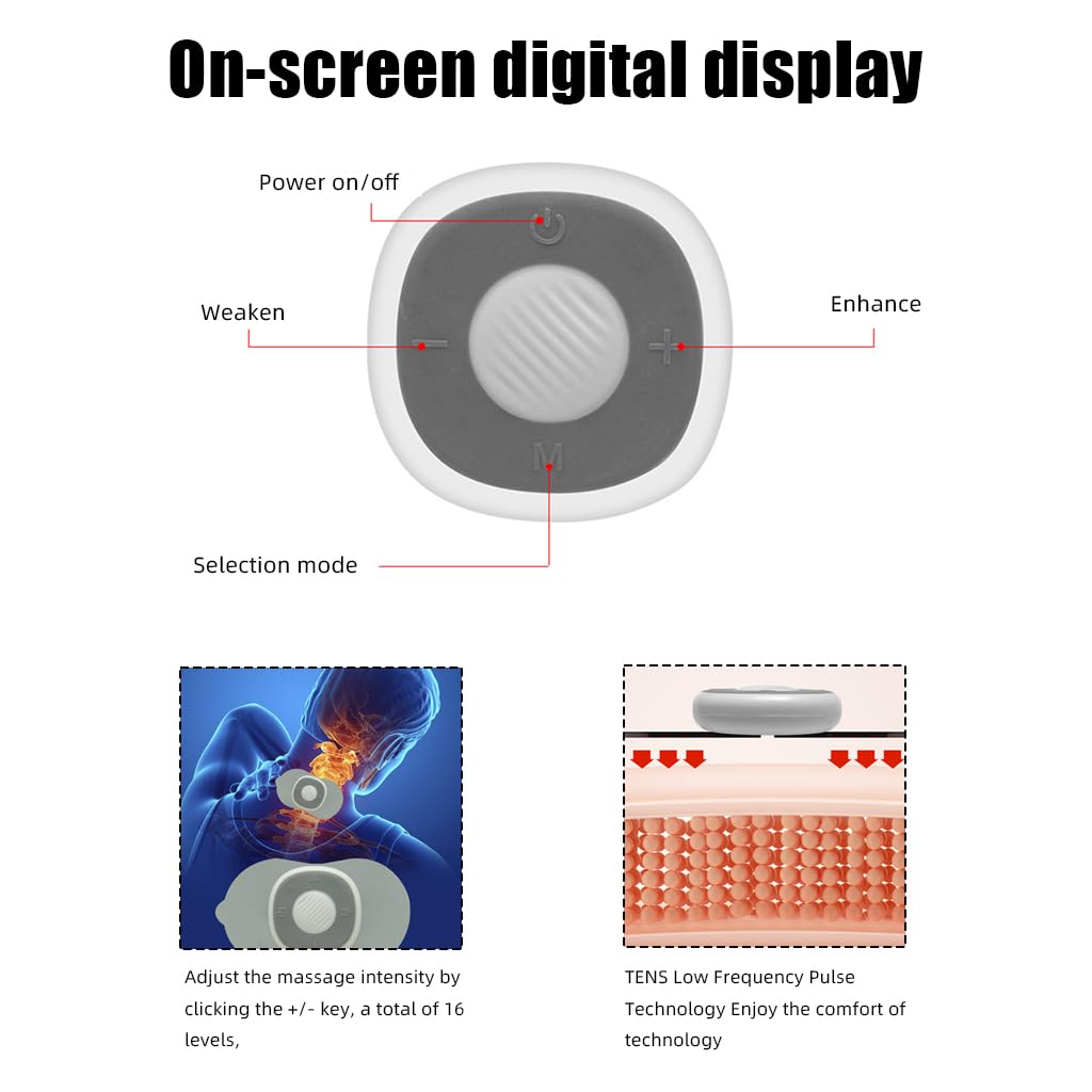 HASTHIP Electric Massager for Whole Body Relief with 6 Modes and Rechargeable Waterproof Design