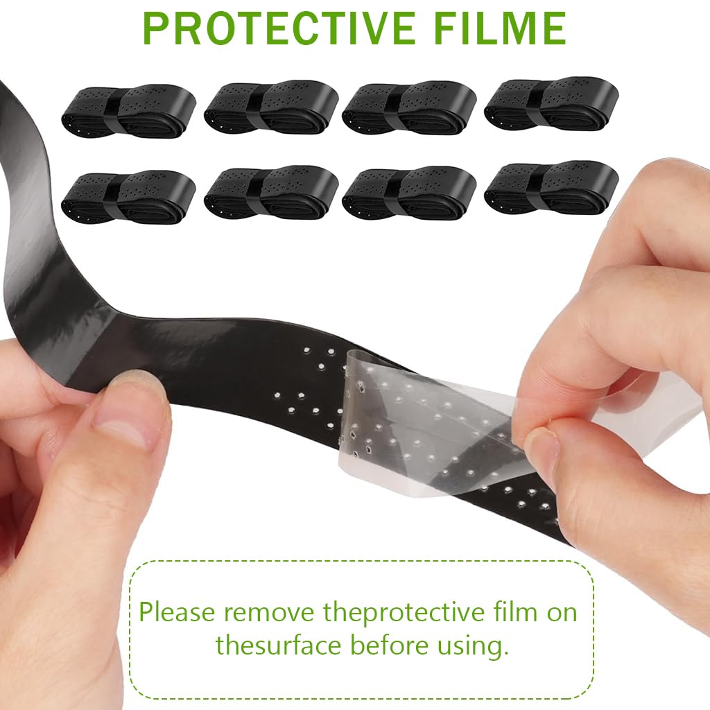 Proberos Tennis Racket Overgrip Set for Racket Sports with 3.6ft x 25mm PU Tape | Anti Slip Sweat Absorption