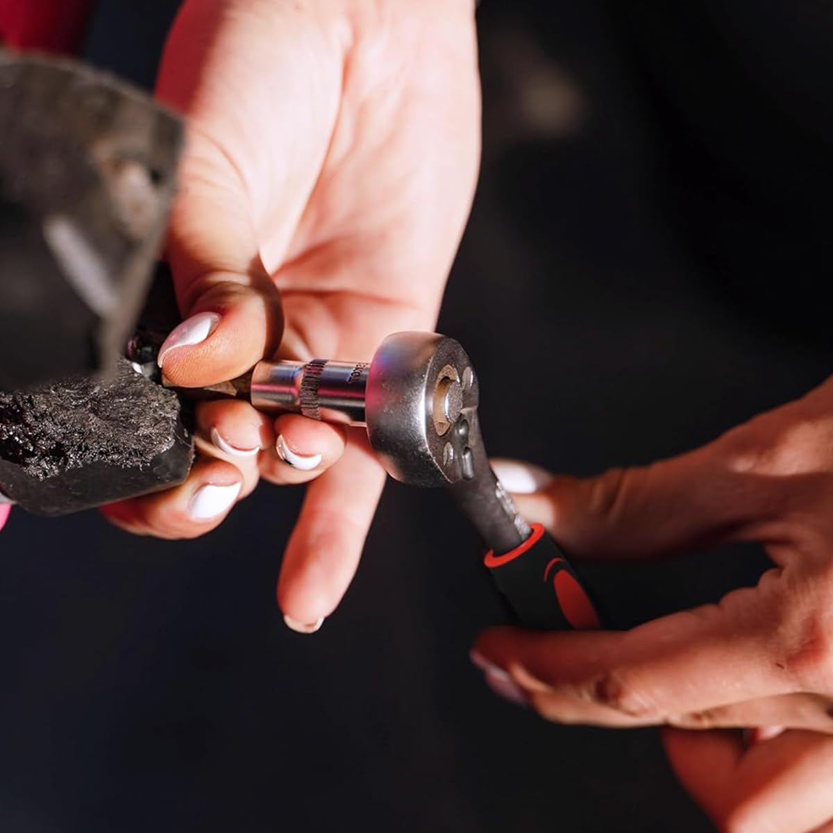 Serplex Socket Ratchet Wrench Tool Set for Auto and Home Repair with 53 Pieces | Chrome Plated