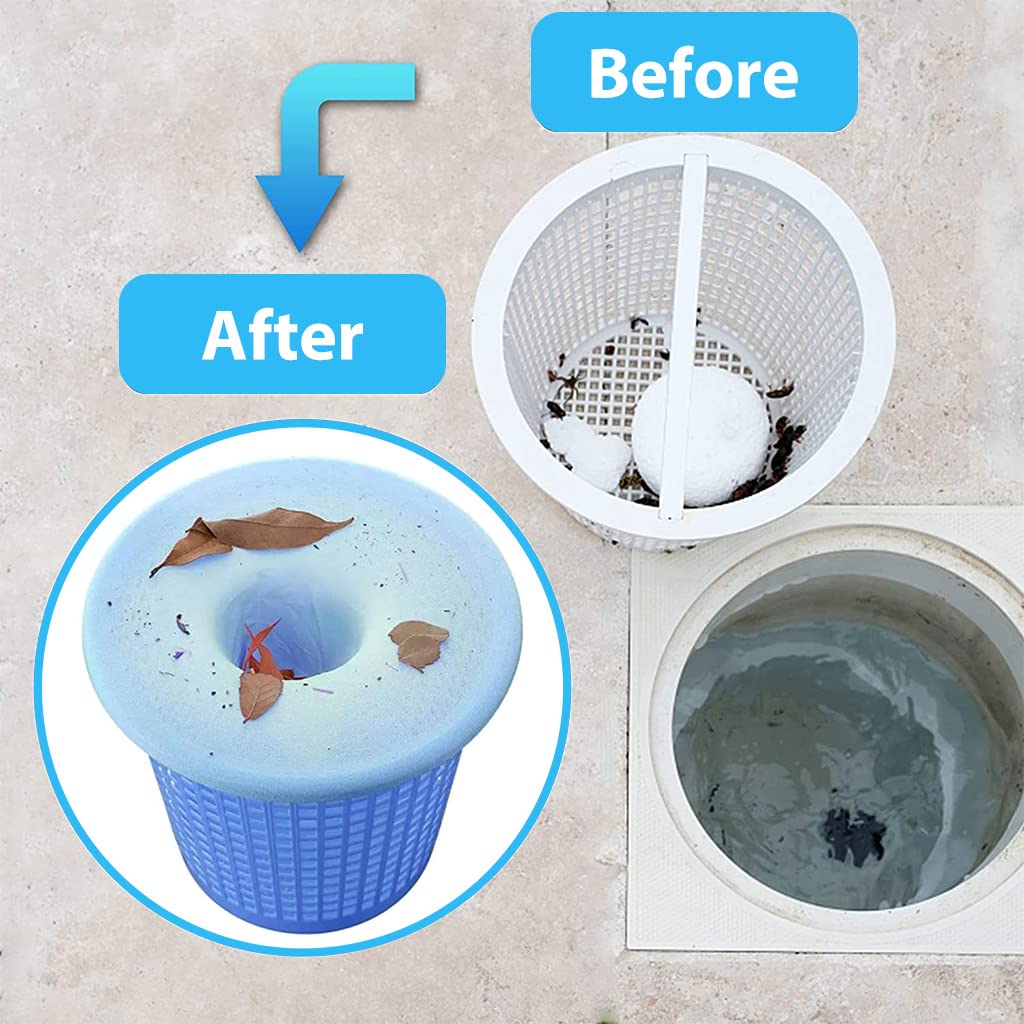 Optifit Pool Skimmer Socks for Basket Cleaning with Strong Elastic Nylon Mesh 10pcs | Capture Debris