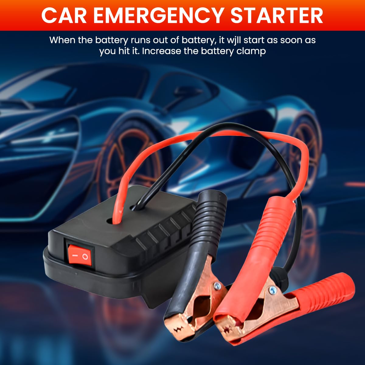 STHIRA Compact Vehicle Jump Starter for Trucks and RVs with 18–21V Power Adapter | 3PCS