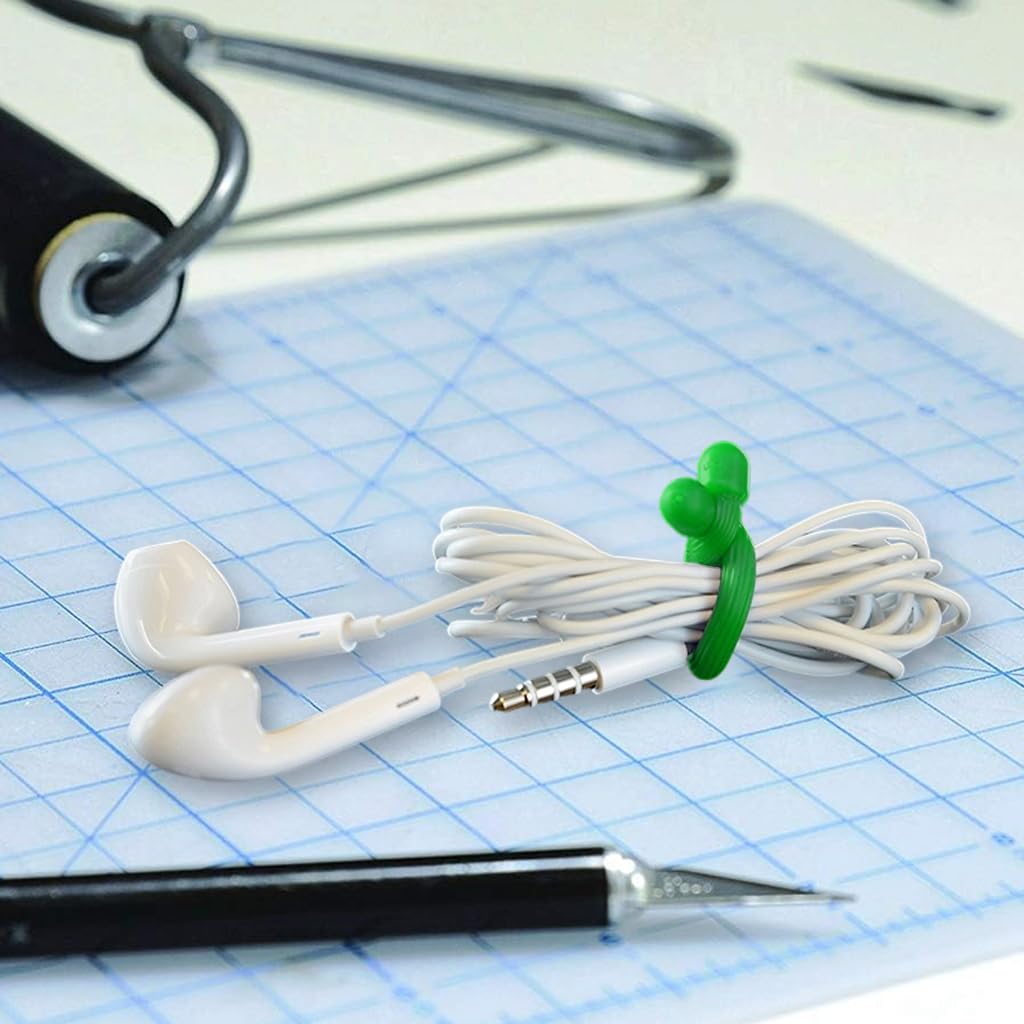 ZORBES Silicone Cable Tie Set for Home and Office with Twist Lock Design | 9 Pcs 4in 6in 12in Reusable Straps
