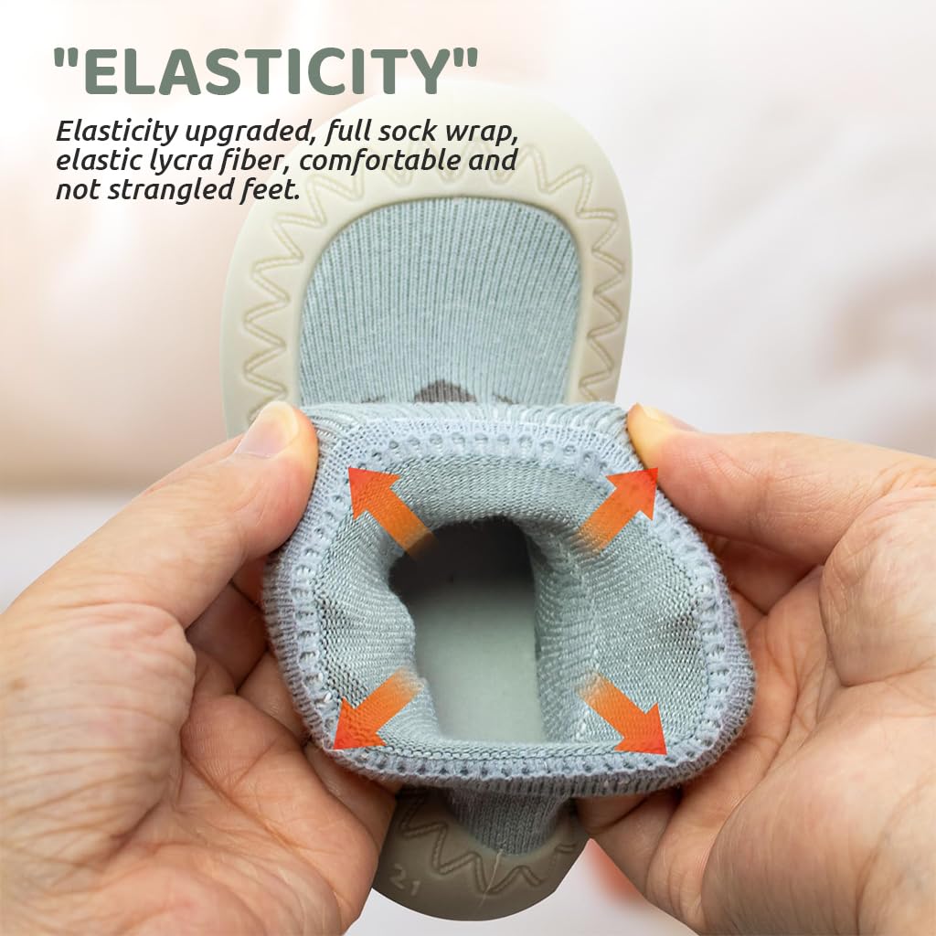 SNOWIE SOFT Winter Baby Shoes for 6–12 Months with Anti-Skid Rubber Sole and Plush Liner Blue