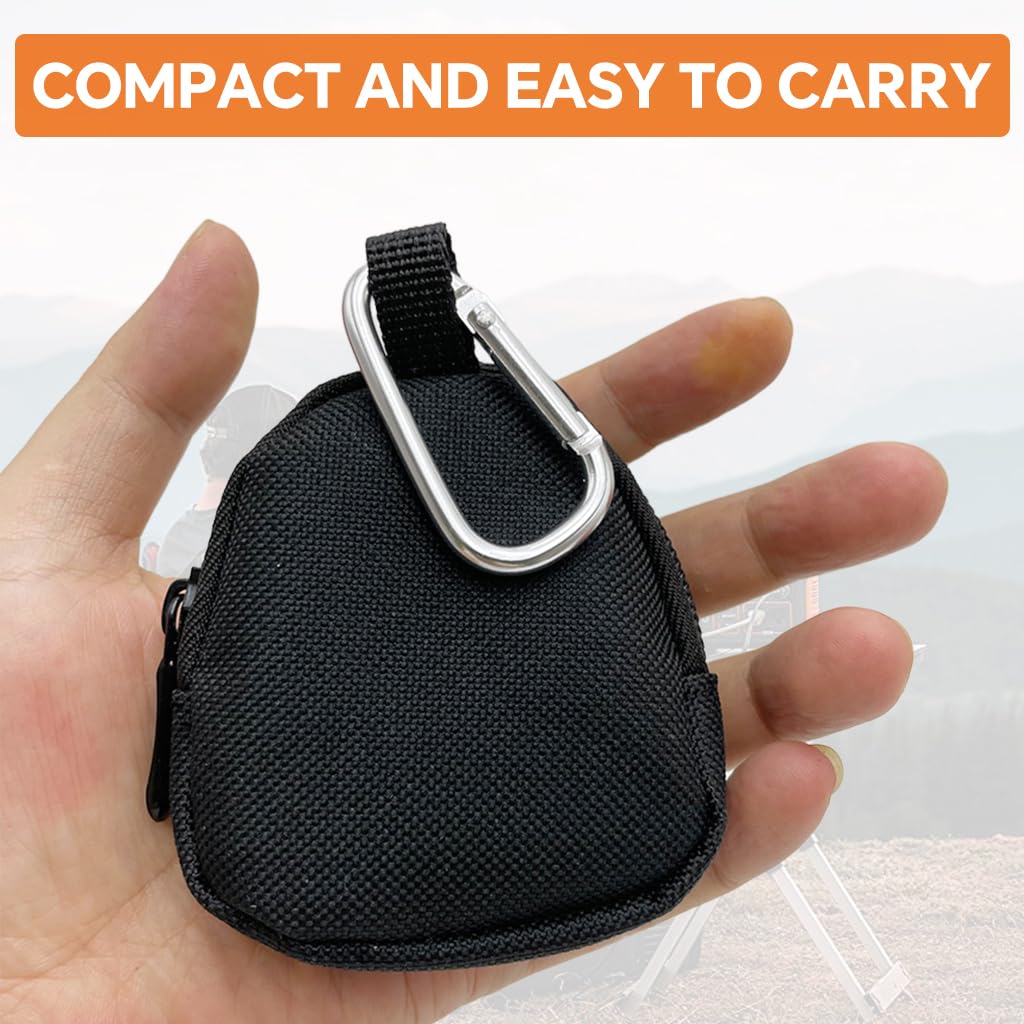 Proberos Coin Pouch for Everyday Carry featuring YKK Dual Slider Zipper and 9x7cm Oxford Cloth | Water Resistant Organizer for Coins and Earbuds