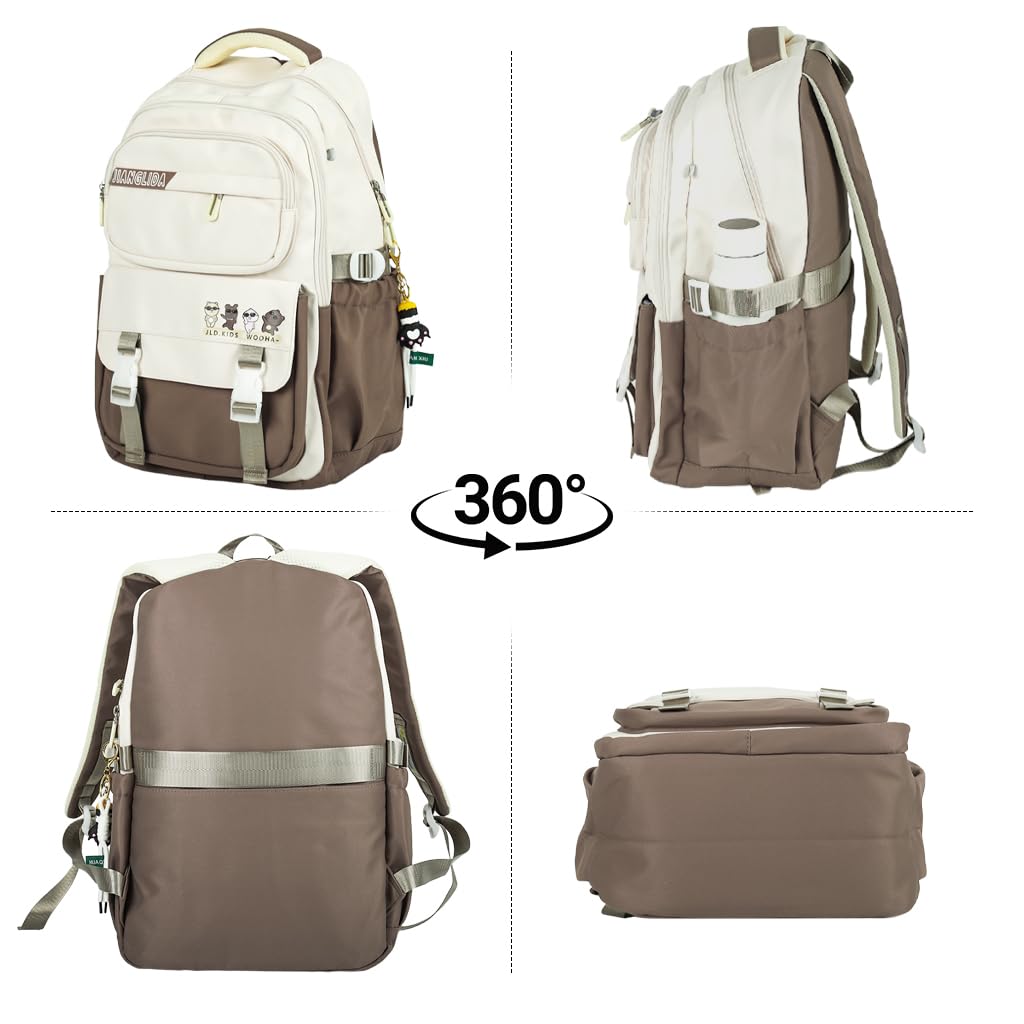 PALAY Backpack for Women with USB Charging Port 14 Inch Laptop Compartment | Canvas School and Travel Bag