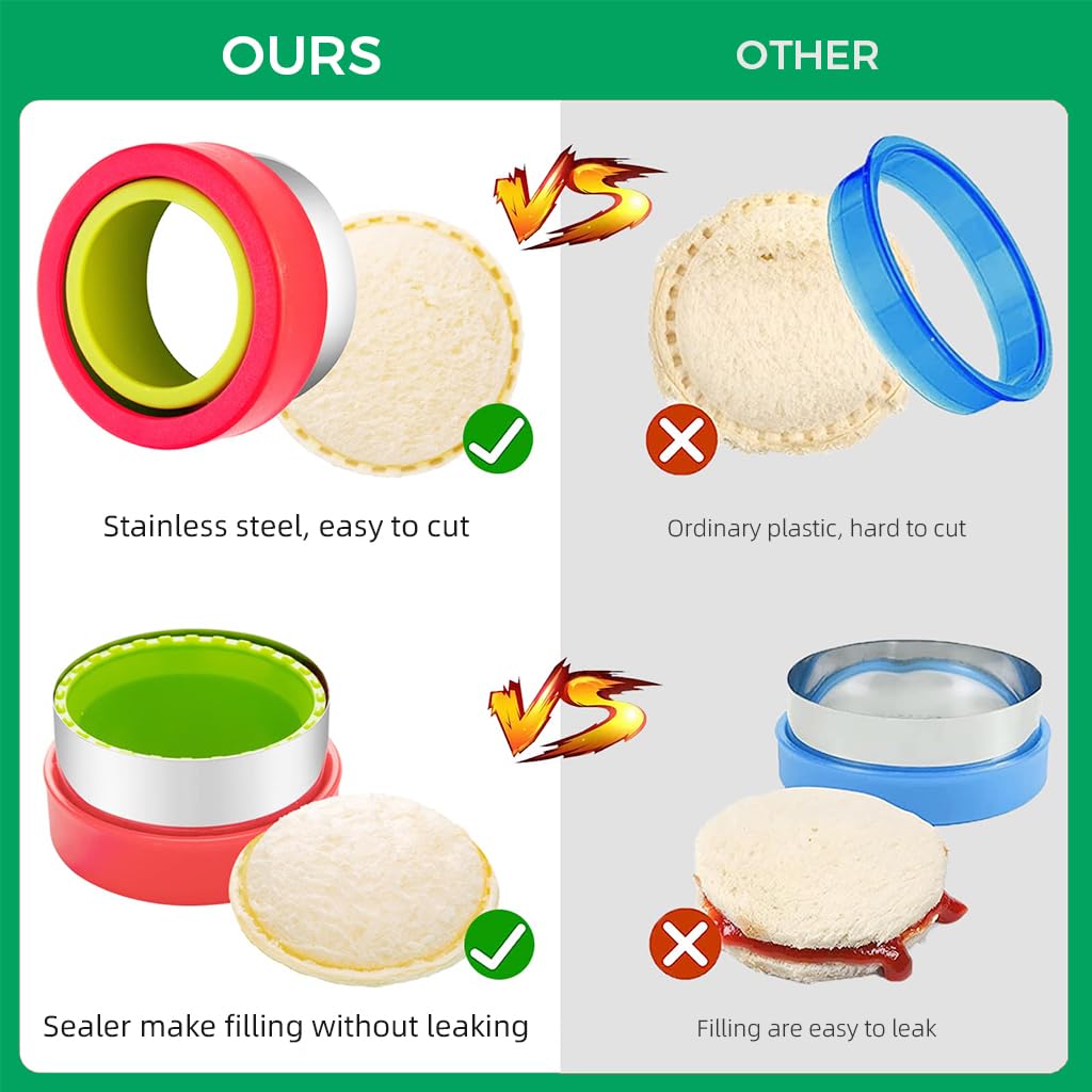 HASTHIP Cookie Cutter Shapes Set for DIY Baking with One Push Demold Tool | 32 Pcs Stainless Steel for Kids