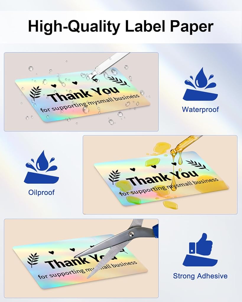 Zeitel® 2”x1” Reflective Thermal Labels, Color Self-Adhesive Stickers Label