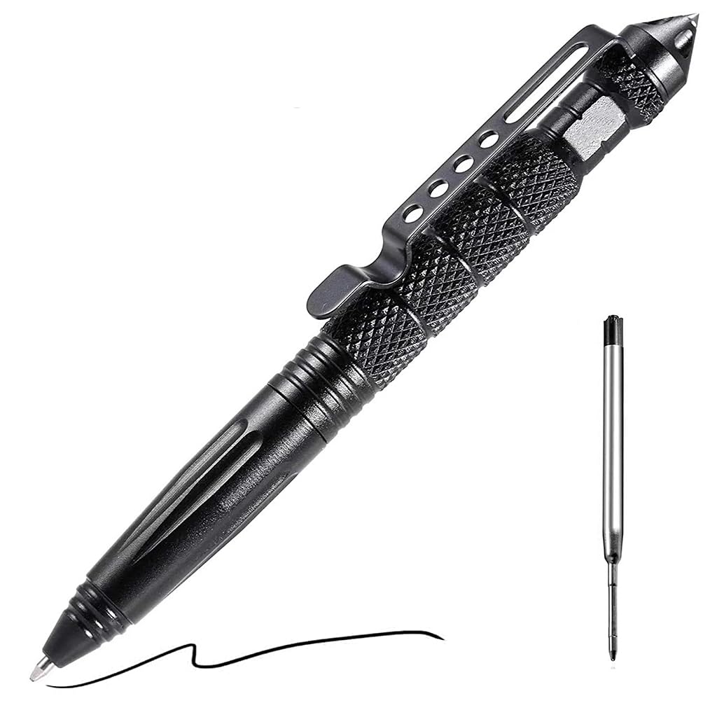 Proberos® Tactical Pen - Heavy-Duty Aviation Aluminum, Emergency Tungsten Steel Tip, 2-In-1 Defense & Writing Tool, Clip-On Portable EDC, Ideal Gift For Safety & Preparedness (5.9