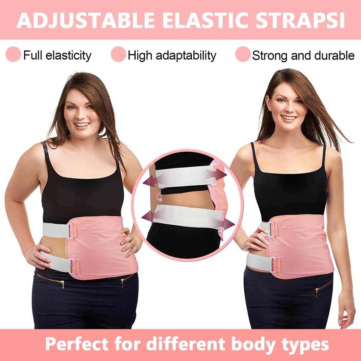 HANNEA Castor Oil Pack for Liver Detox with Zipper Pocket and Adjustable Strap | Reusable Flannel Wrap