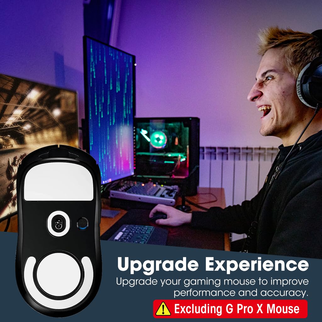 Zeitel Mouse Feet Skates for G Pro X Superlight featuring 0.7mm PTFE film and rounded edges