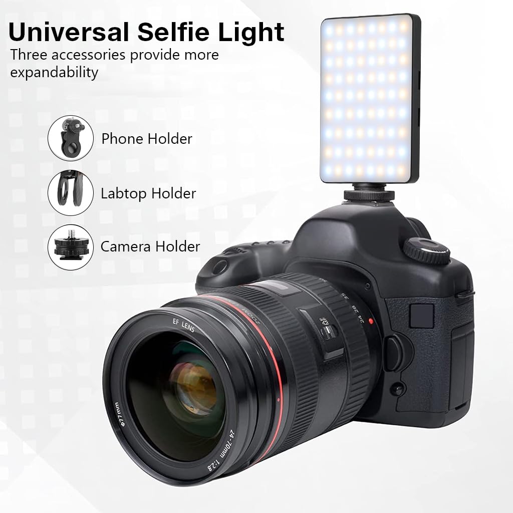 ELEPHANTBOAT RGB Light for Video Shooting with 3000–9900K Dimming and Flexible Mount | USB Rechargeable