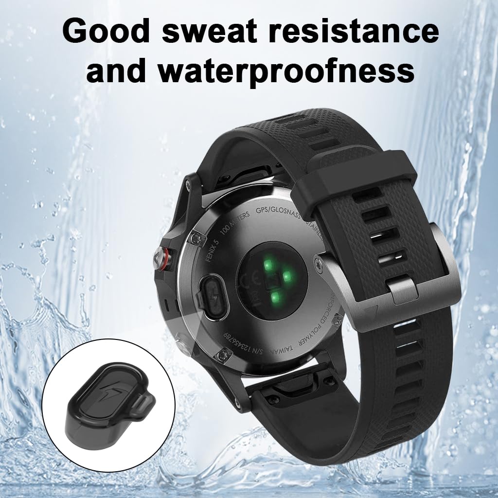 ZORBES Charger Port Protector for Garmin Fenix Series featuring Anti-Lost Fit | 10 Pack Silicone Dust Plug