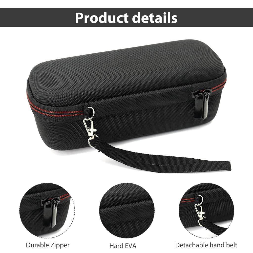 ZORBES Carry Case for Tribit XSound Go Bluetooth Speaker with EVA Hard Shell and Hand Strap | Travel Storage Bag with Plush Lining and Mesh Pocket