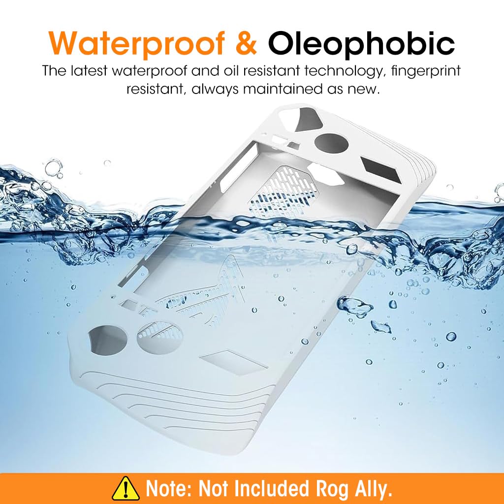 ZORBES Case for Rog Ally Silicone Protective Cover with Anti Scratch and Non Slip Grip