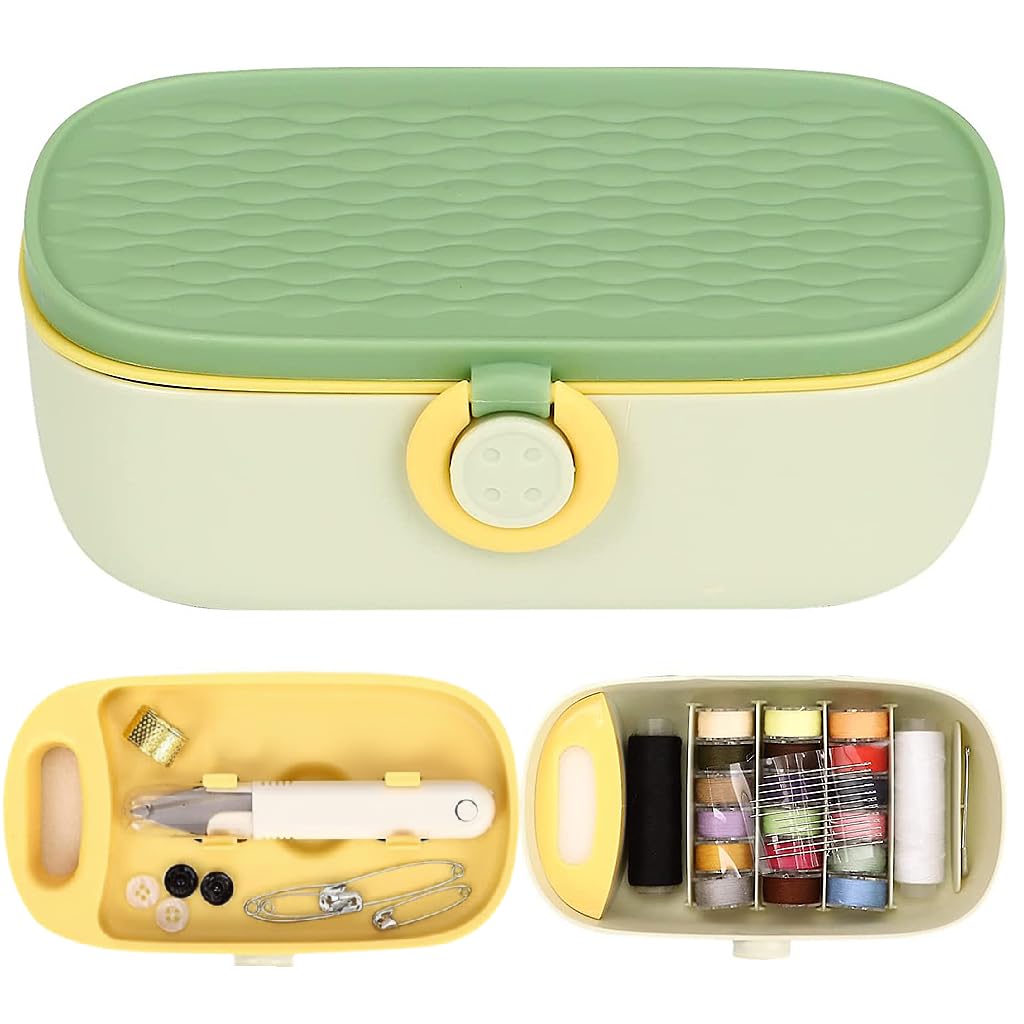 ELEPHANTBOAT Sewing Kit for Home and Travel Use featuring Portable Case and Essential Tools