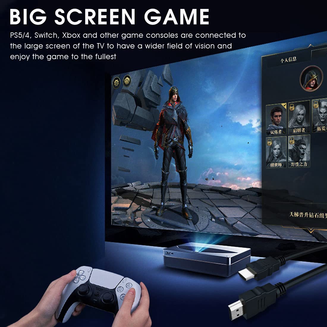 ZORBES HDMI Cable for 4K60Hz Video and 18Gbps Transfer featuring PVC Jacket 6.6ft Length