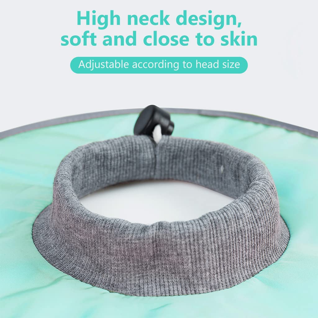 Qpets® Cat Cone Collar Adjustable Size Cats Cone Collar, After Surgery for Anti-Licking Cat Cone Collar, Surgery Recovery Collar for Pet (M, Diameter 25cm)