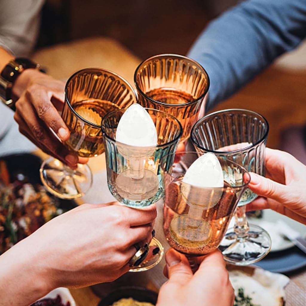 Supvox Ice Cube Tray for Whiskey and Cocktails with 3 Chambers featuring Raindrop Mold | Food Grade Silicone