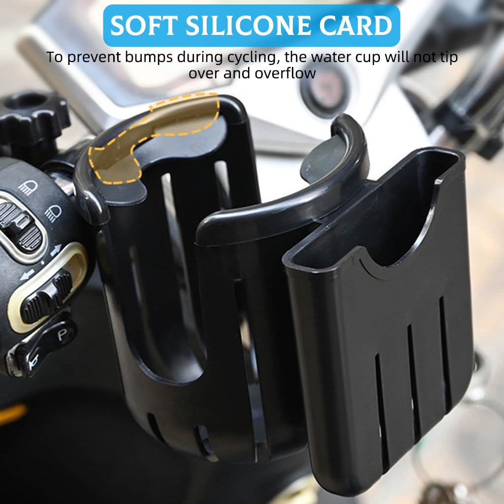 Proberos Water Bottle Holder for Bicycle with Screw Fix Mount and Dual Function Design | Black