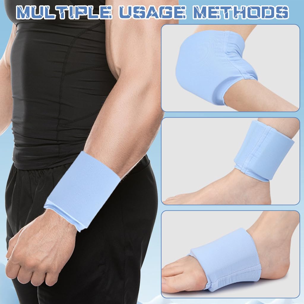 ZIBUYU Wrist Strap for Gym Support with Elastic Lycra Gel Cushion | Hot and Cold Therapy Band