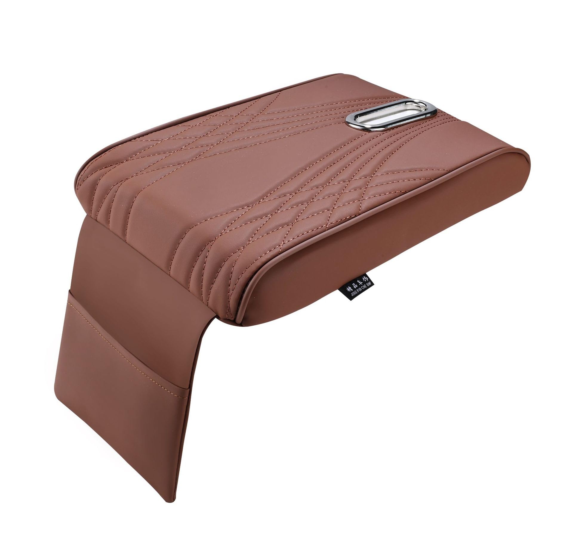 ZORBES® Leather Car Armrest Box Pad with Pocket