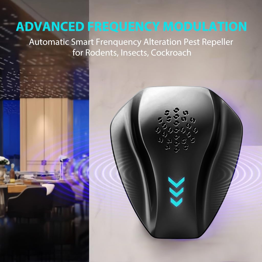 HASTHIP Ultrasonic Pest Repeller for Indoor Home Use with Smart Frequency Technology | Silent Plug-In Pest Control Device for Rodents, Mosquitoes and Cockroaches