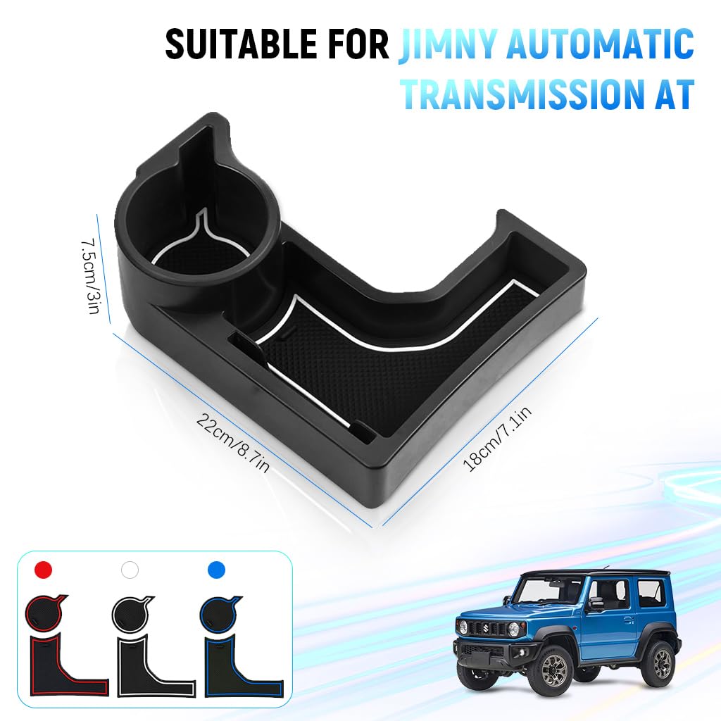 STHIRA Center Console Organizer Cup Holder for Suzuki Jimny 2019–2025 with Anti-Slip Pads