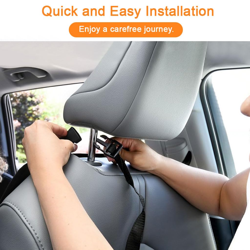 STHIRA Car Back Seat Organizer for Kids & Pets with 3 Mesh Pockets | 2Pcs Waterproof Cover