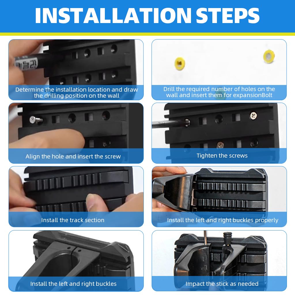 Proberos Wall Bike Rack with 66lbs Load Capacity and 15–71mm Adjustable Width | Space-Saving Mount for MTB and Kids Bikes