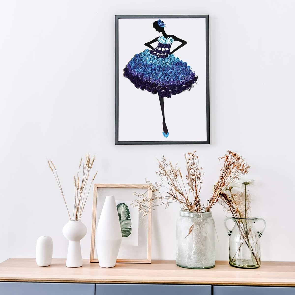 HASTHIP Paper Quilling Art Patterns for DIY Crafting with 20 A4 Templates | 300g Hard Paper