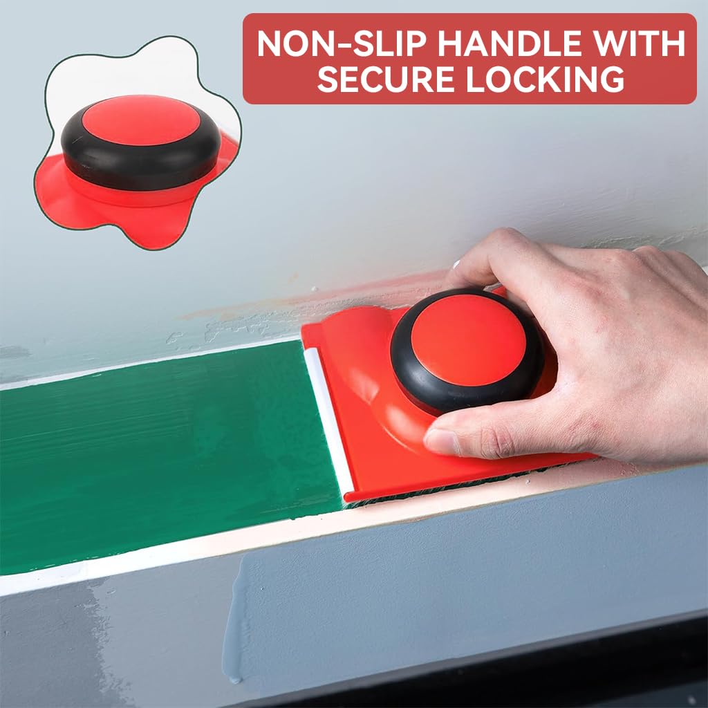 Serplex Paint Edger for Walls and Ceilings with 2 Pads and Work Gloves | Velvet Pad & Ergonomic Handle