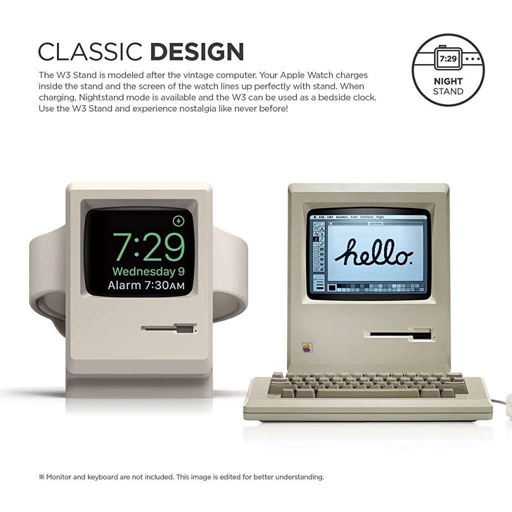 ZORBES Stand for Apple Watch featuring Open Screen Design and Silicone Build | Fits 45mm–38mm Series