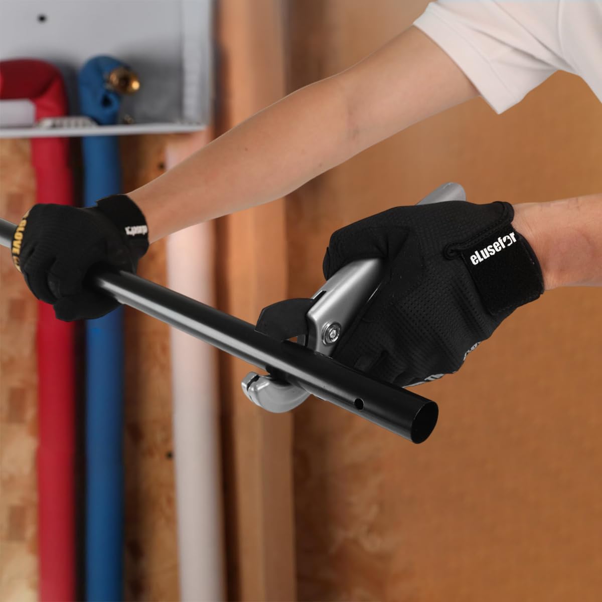 Serplex PVC Pipe Cutter for 1/8''–1'' Tubes with SK5 Steel Blade and Safety Lock Design