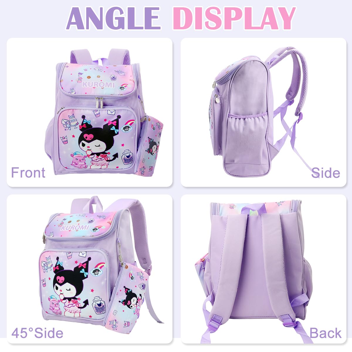PALAY School Backpack for Girls with Ergonomic Back Support and Waterproof Nylon Design