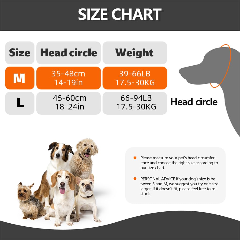 Qpets Dog Ear Protectors for Anxiety Relief with Adjustable Chin Strap | 3PCS Set