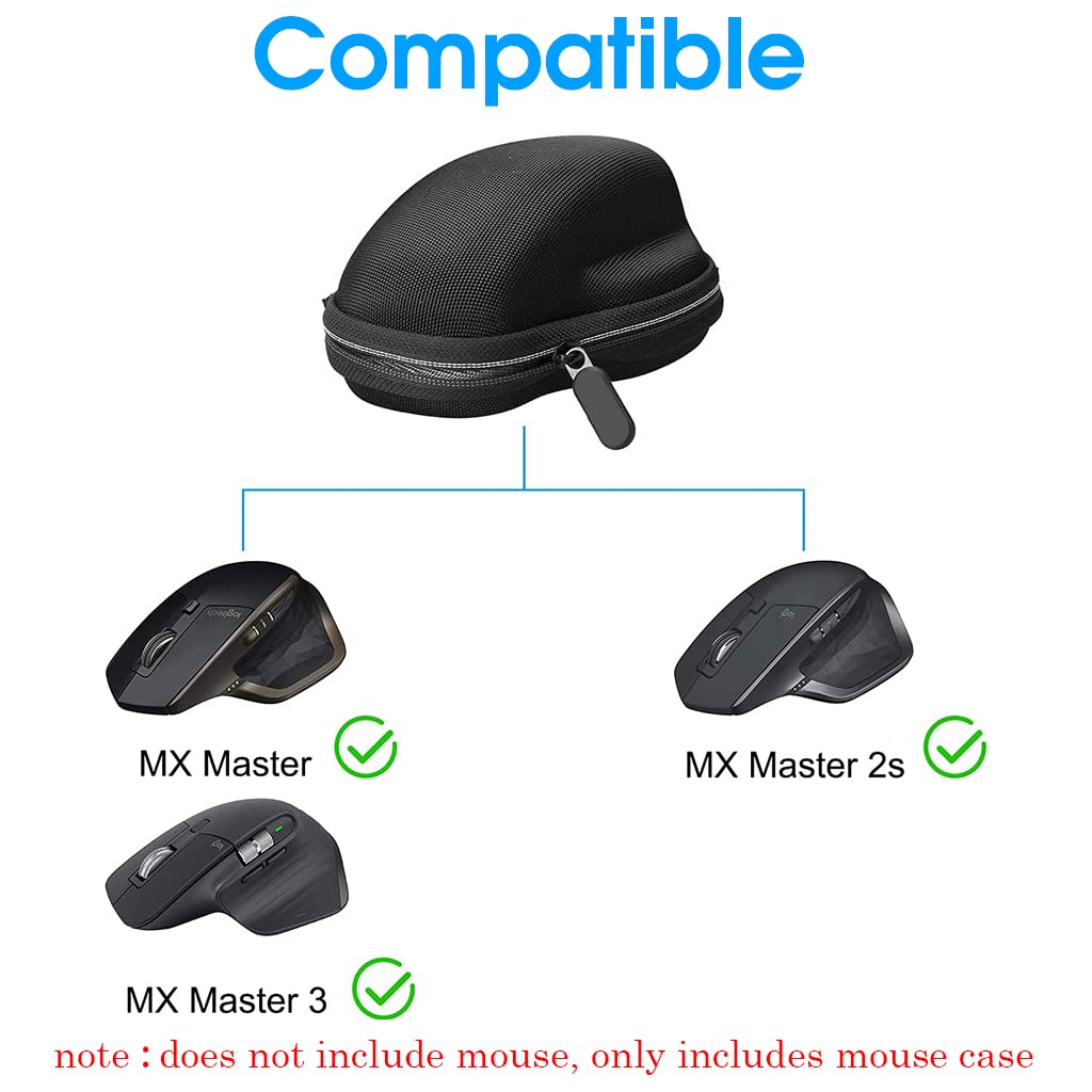 ELEPHANTBOAT  Portable Protector Case Cover Storage Carry Travel Hard Case for Logitech MX Master/Master 2S Wireless Bluetooth Mouse