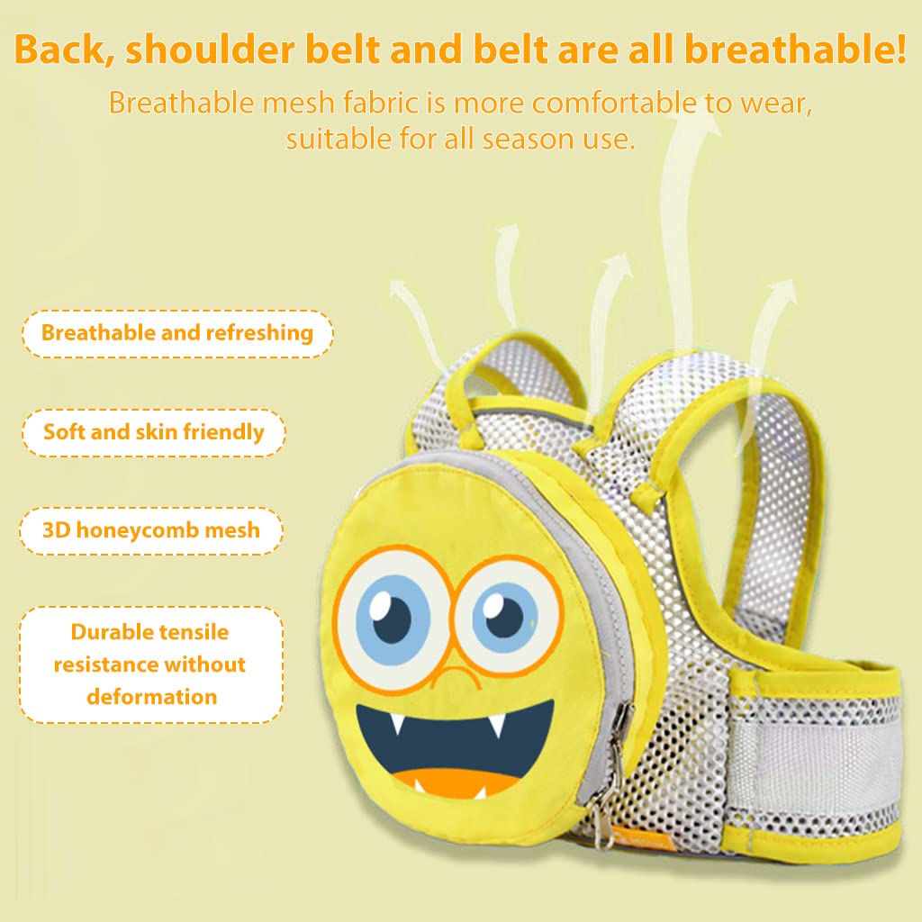 SNOWIE SOFT Kids Safety Belt for Two Wheeler with Detachable Storage Bag and Adjustable Harness | Breathable Polyester for Boys and Girls 2–12 Years