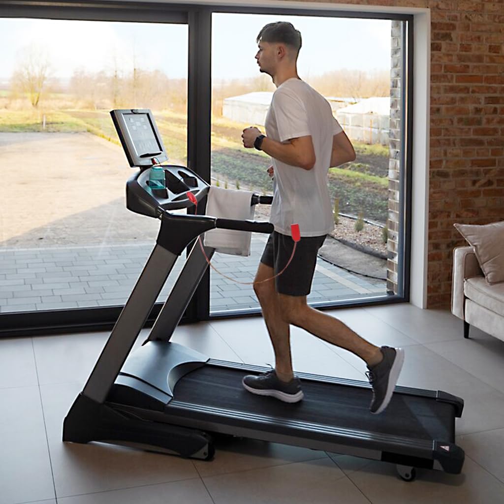 Proberos Treadmill Safety Magnet Key for Gym and Home Fitness | 3.2 cm PVC Clip Red