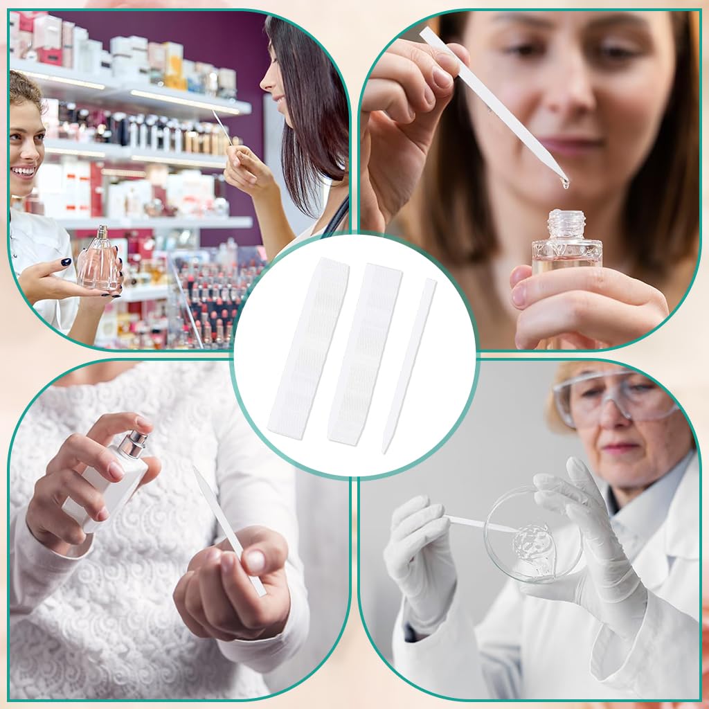 ZIBUYU Perfume Test Strips for Accurate Fragrance Sampling with 13cm Cotton Pulp Paper | 100 Pack