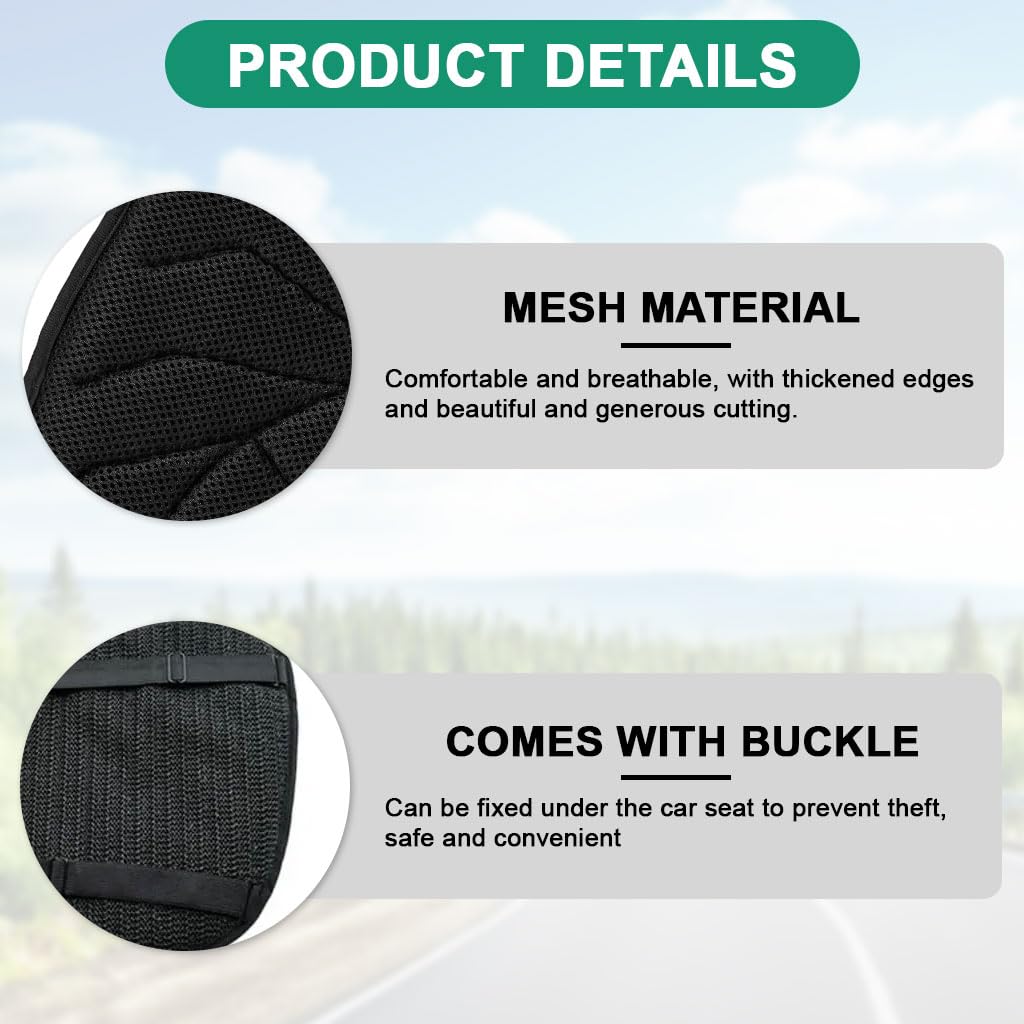 STHIRA Motorcycle Seat Pad for Long Rides with 29.5 x 29 cm Anti Skid Mesh Cushioning | Breathable and Vibration Absorbing