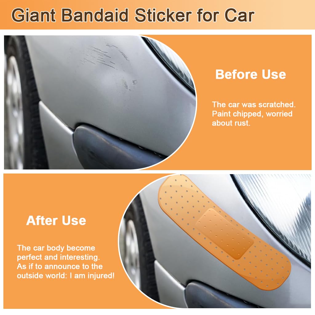 STHIRA Car Bandaid Sticker for Covering Scratches featuring 60x16cm PVC Self‑Adhesive Design