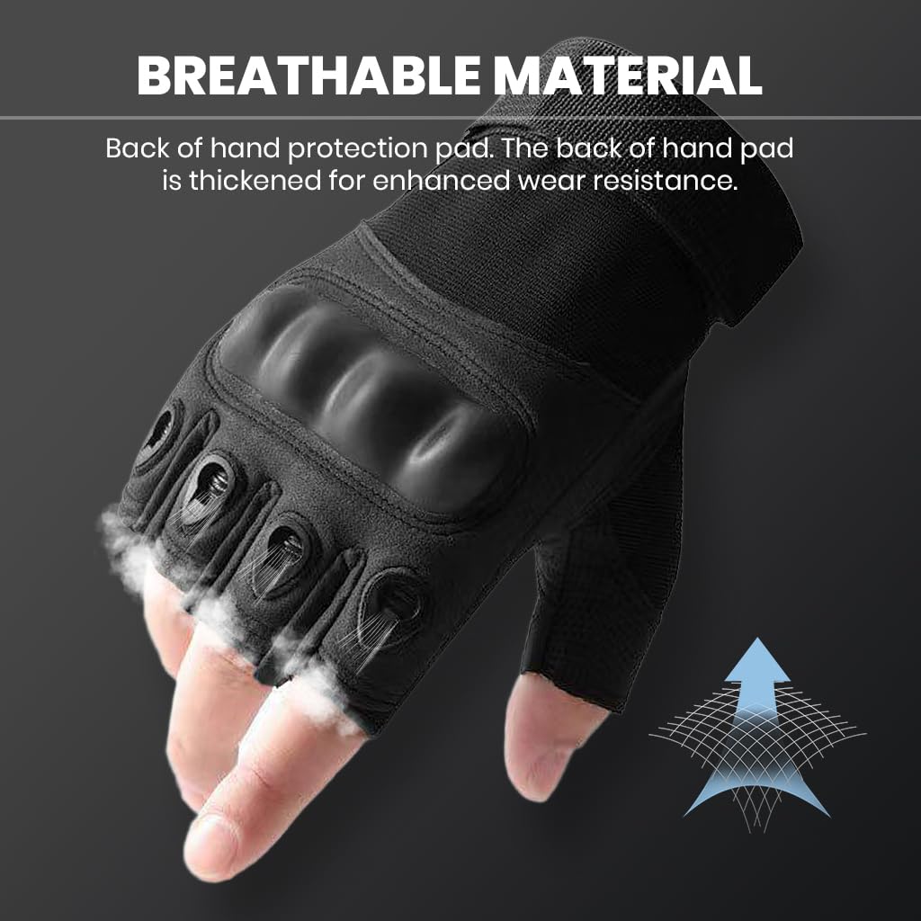 Zibuyu Fingerless Gloves for Boxing and Fitness featuring Textured Palm Grip and Breathable Mesh