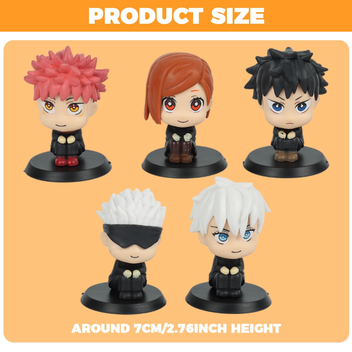 PATPAT Anime Action Figures for Desk and Room Decor with 5Pcs 3.5 in PVC Figurines | Gift for Fans